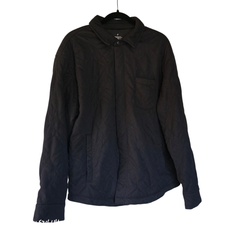 Fabletics Black Quilted Jacket Size Large